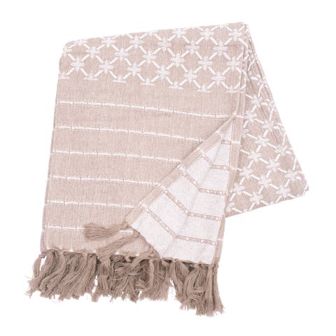 Markle Jacquard 100% Cotton Accent Throw Blanket 50" x 60"