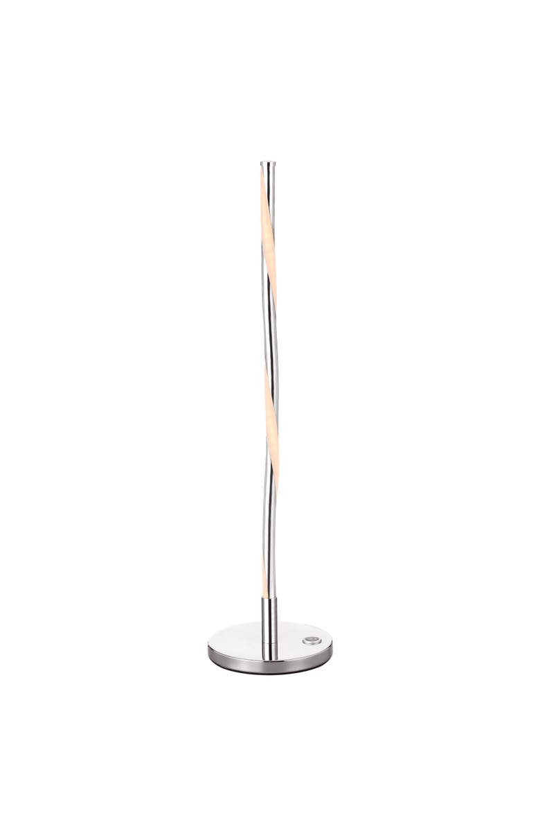 JONATHAN Y Nile LED Integrated Table Lamp, Main, color, Chrome