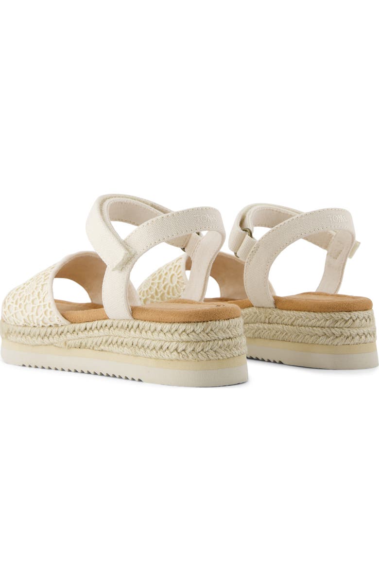TOMS Kids' Diana Espadrille Sandal, Alternate, color, Natural
