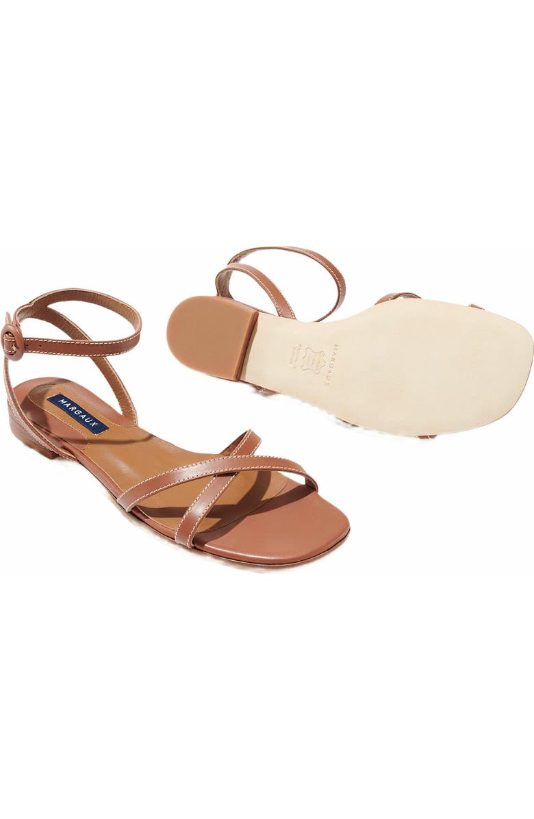 MARGAUX The Flat Sandals, Alternate, color, Saddle