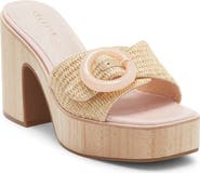 Cecelia New York Charlie Buckle Platform Slide Sandal