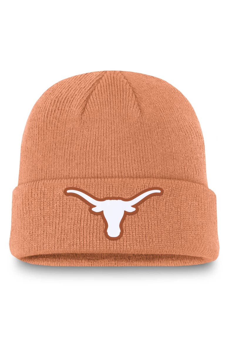 Nike Men's Nike  Texas Orange Texas Longhorns 2024 Sideline Faded Terra Cuffed Knit Hat, Main, color, 