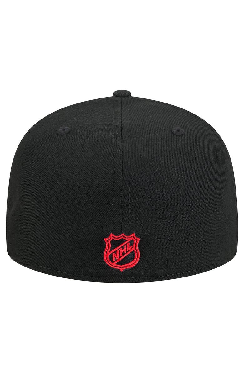 New Era Men's New Era Black Chicago Blackhawks Core 59FIFTY Fitted Hat, Alternate, color, 