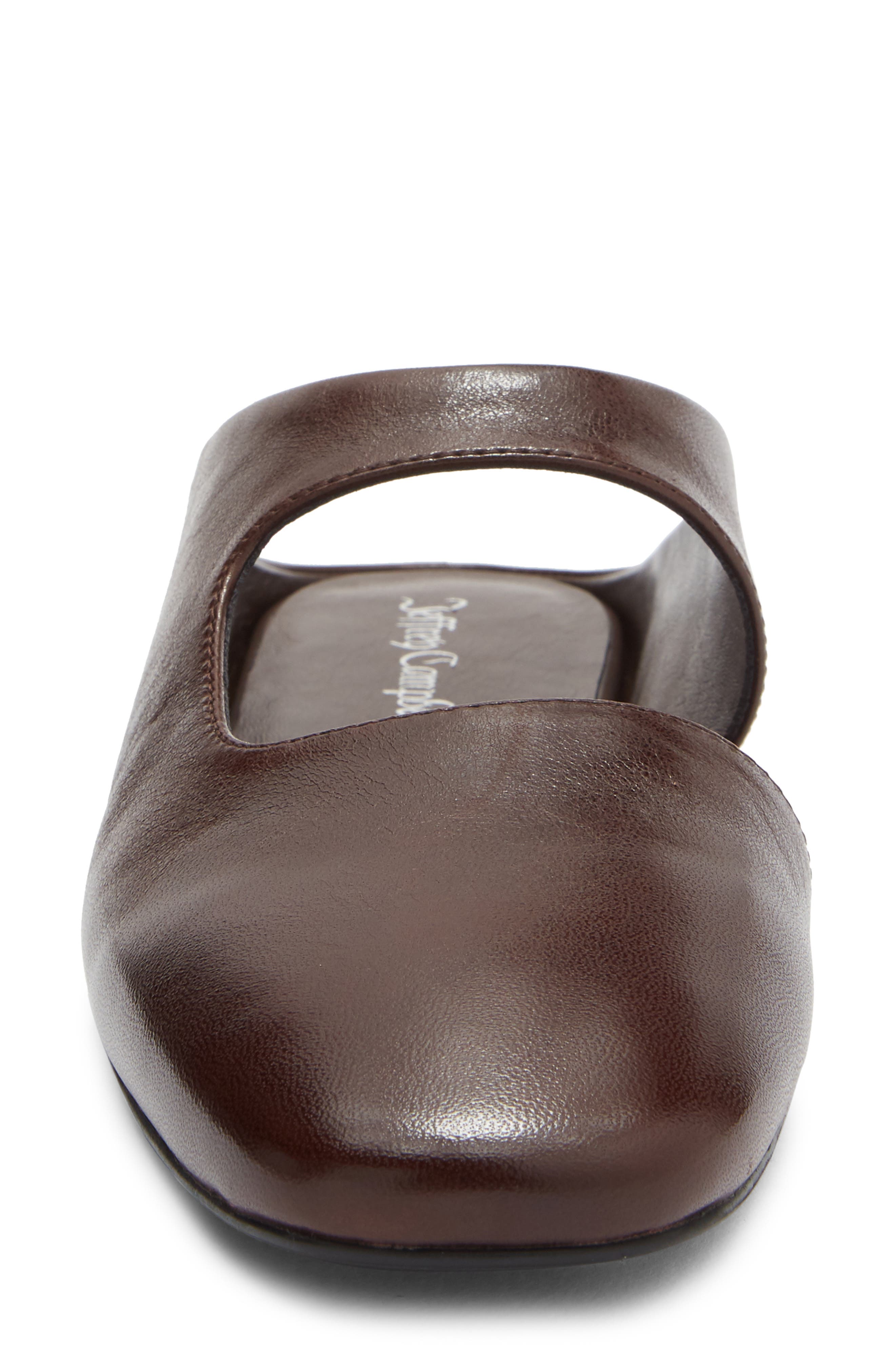 Siesta Leather Mule, Alternate, color, COFFEE