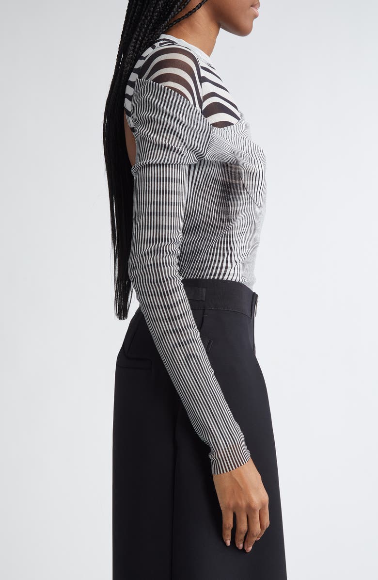 Jean Paul Gaultier The Draped Body Morphing Bodysuit, Alternate, color, 