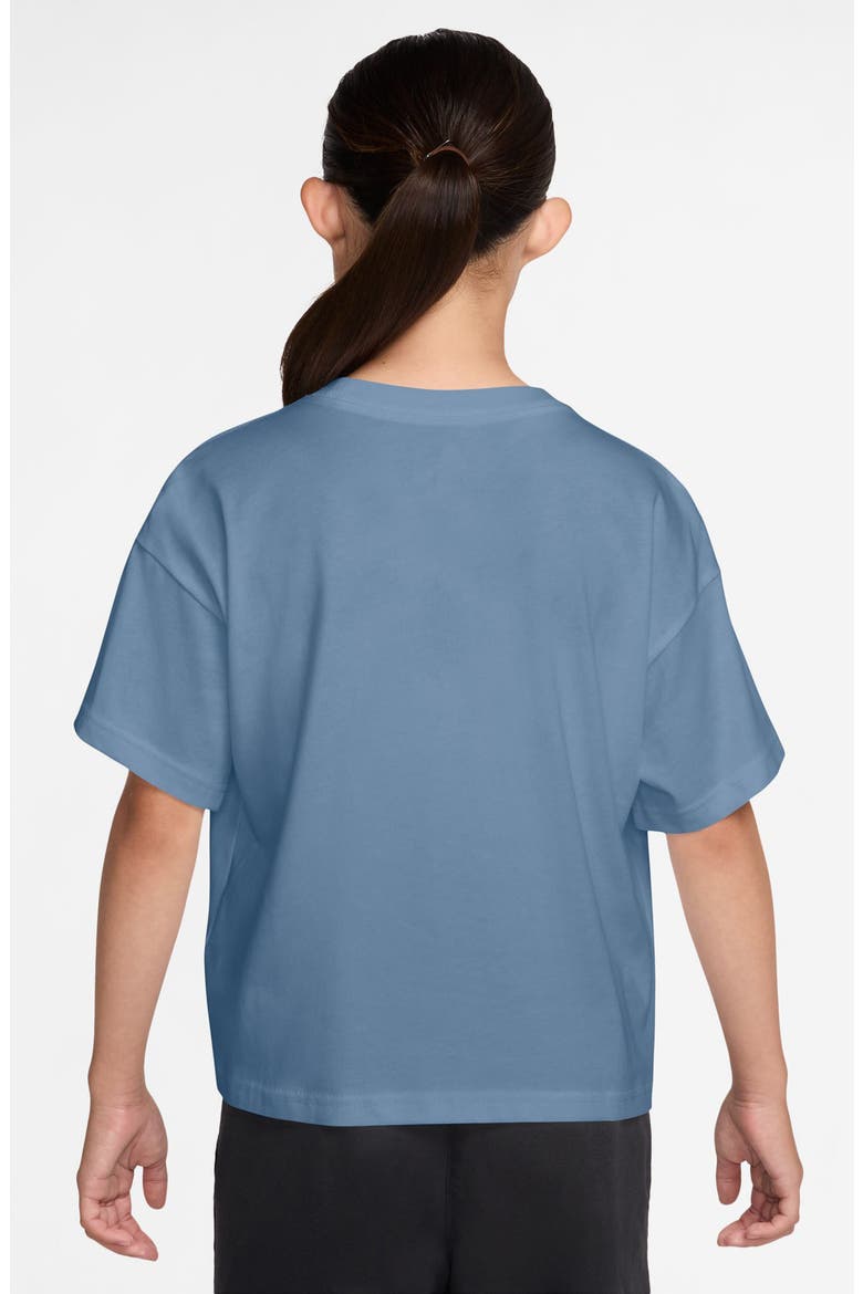 Kids' Bear Graphic Cotton T-Shirt, Alternate, color, WORK BLUE