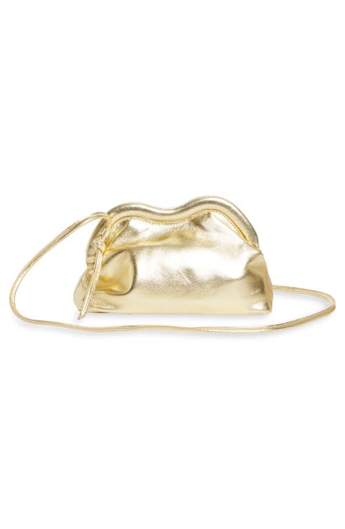 Mansur Gavriel Baci Leather Frame Shoulder Bag In Gold