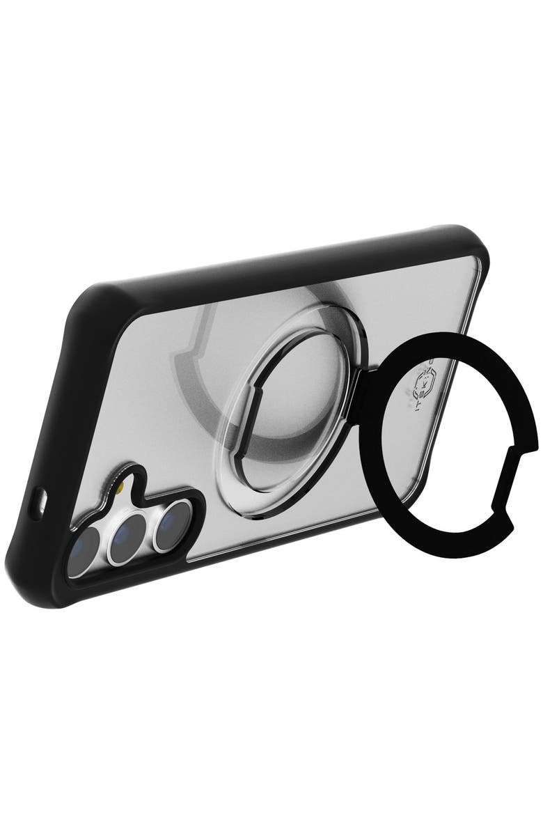 ITSkins Hybrid_R Stand MagSafe Case for Samsung Galaxy S24 Plus, Alternate, color, Black