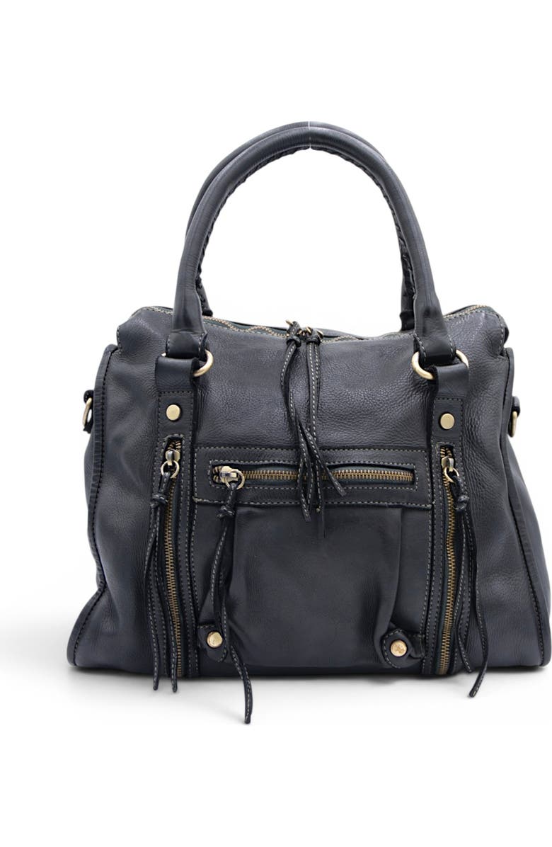 Bolsa Nova Handbags Large Pocket Satchel, Alternate, color, Black