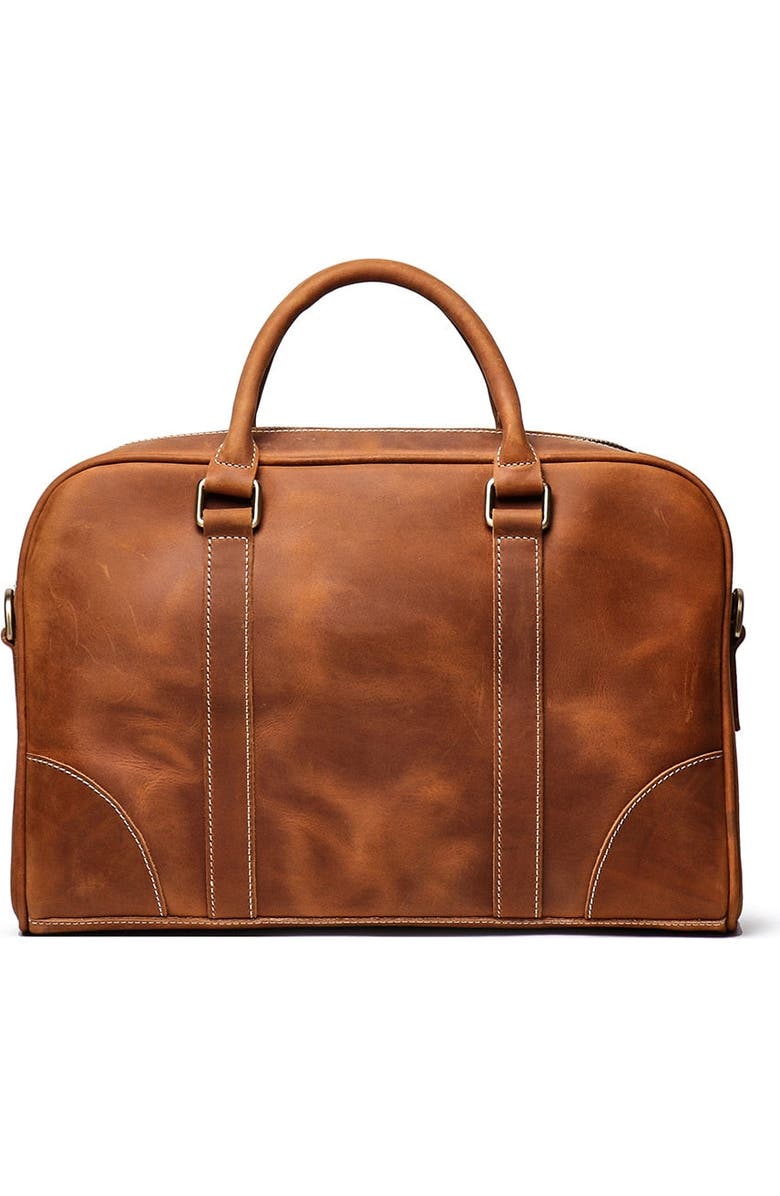 STEEL HORSE LEATHER The Bjorn Leather Laptop Bag | Vintage Leather Briefcase, Alternate, color, Brown
