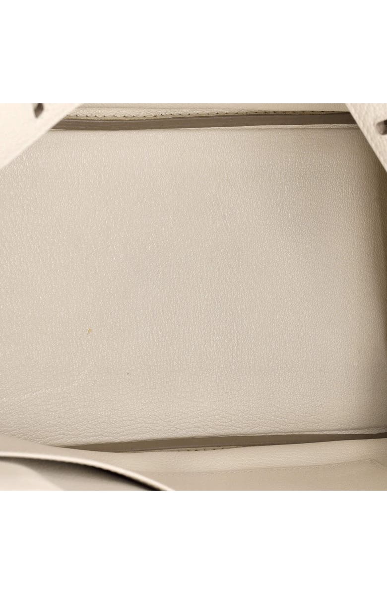 Pre-Owned Hermes Birkin Handbag Light Clemence with Palladium Hardware 30, Alternate, color, Craie