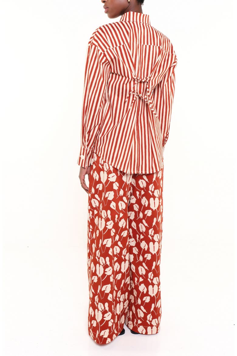 The Ceremony Print Shirt, Alternate, color, HERITAGE STRIPES MAXI RED