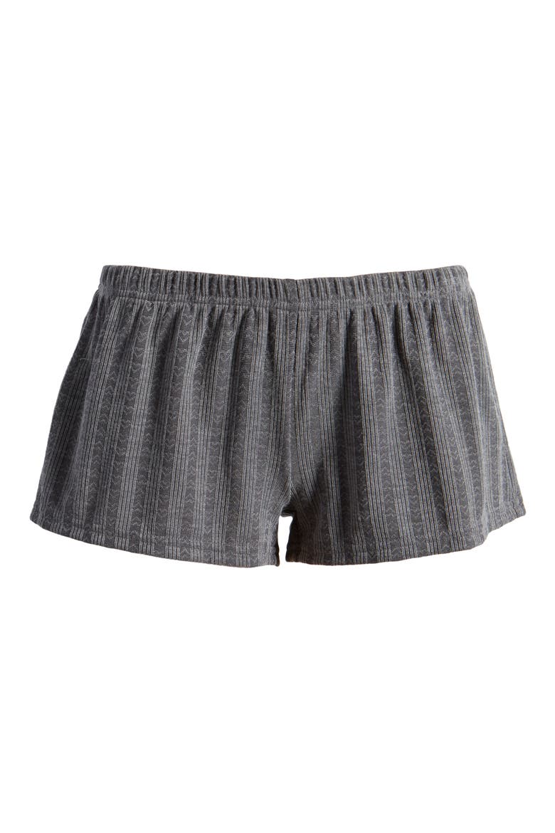 Irene Pointelle Low Rise Pointelle Microshorts, Alternate, color, GRAY