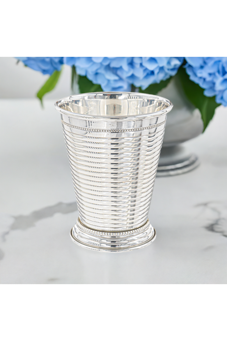 Fluted Silver Julep Cup, Alternate, color, Silver
