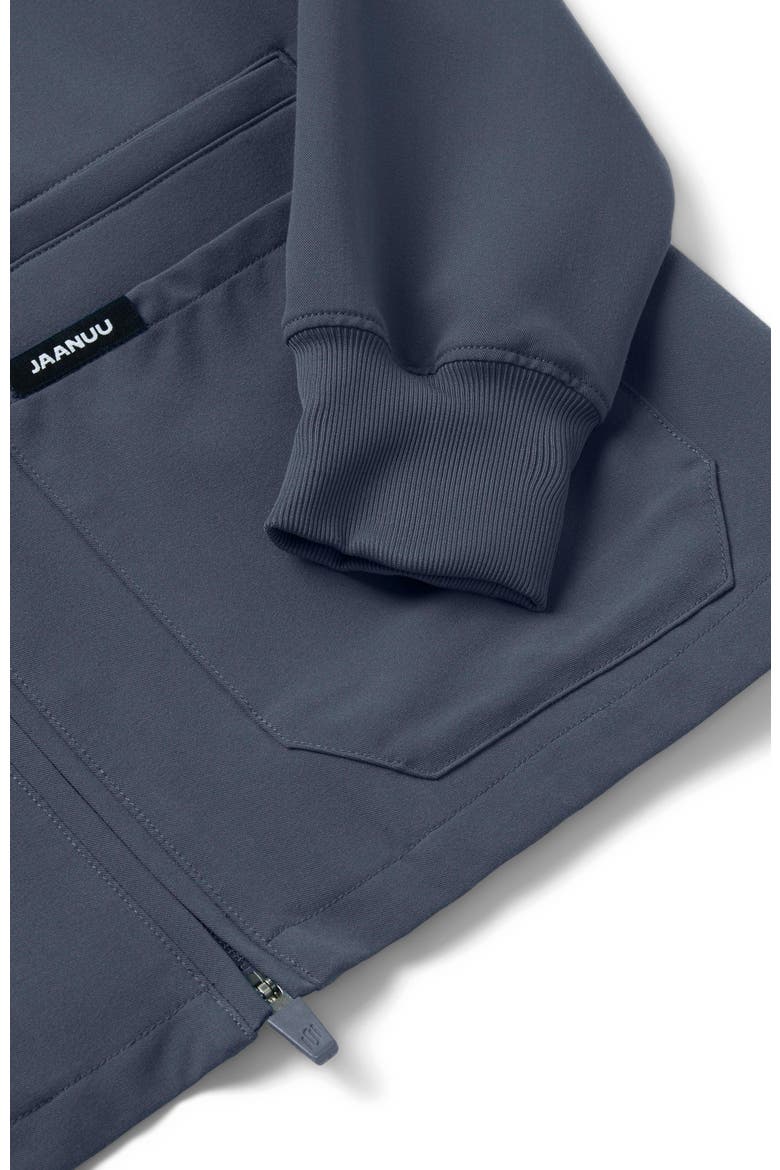 Ceri Women's 6-Pocket Classic Scrub Jacket, Alternate, color, Carbon Gray