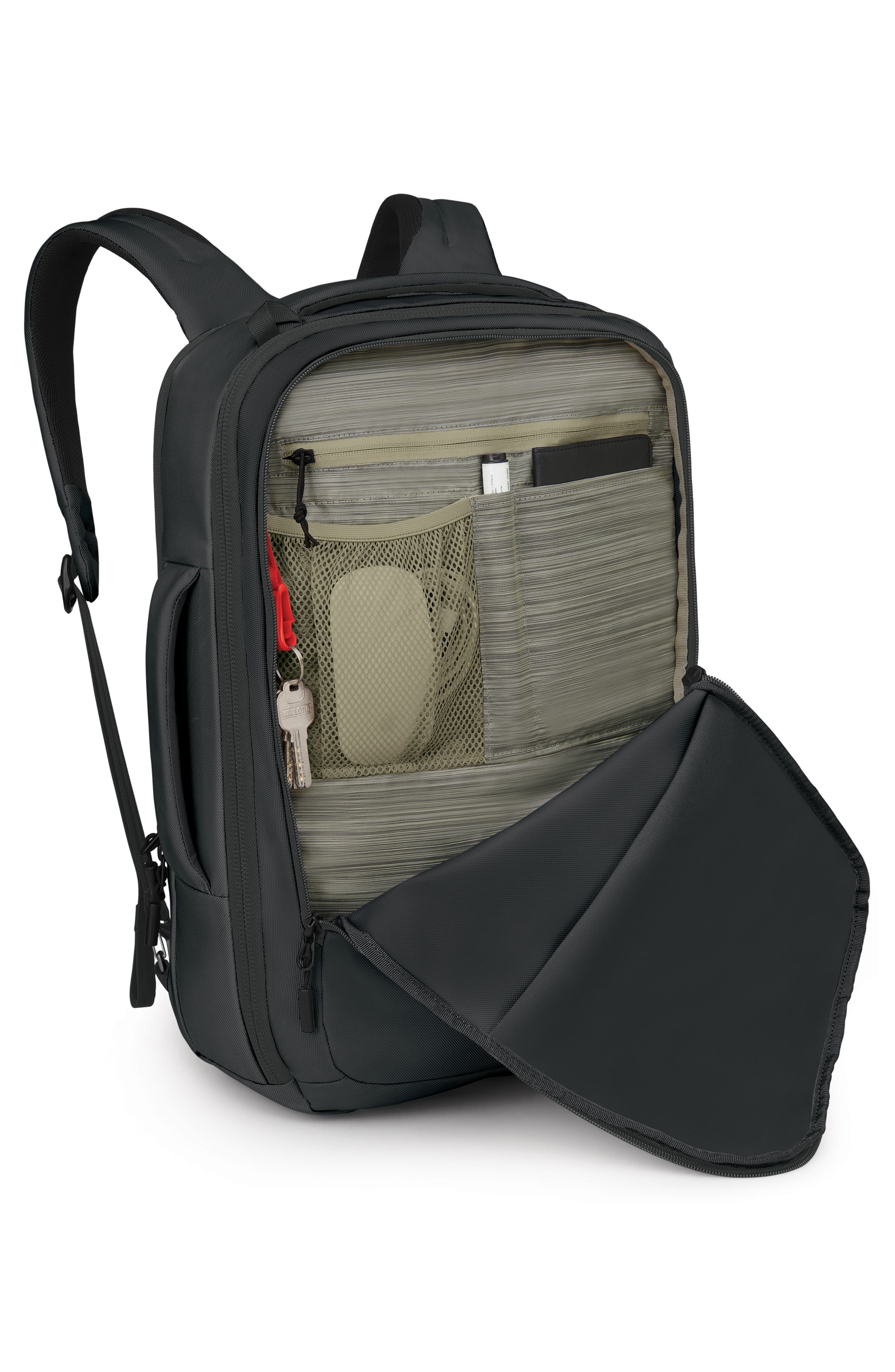 Osprey Aoede Brief Recycled Polyester Backpack, Alternate, color, Black