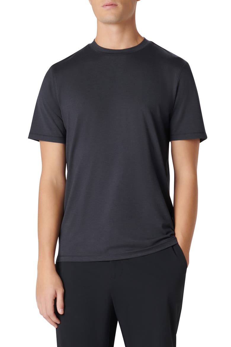 Crewneck Performance T-Shirt, Main, color, BLACK