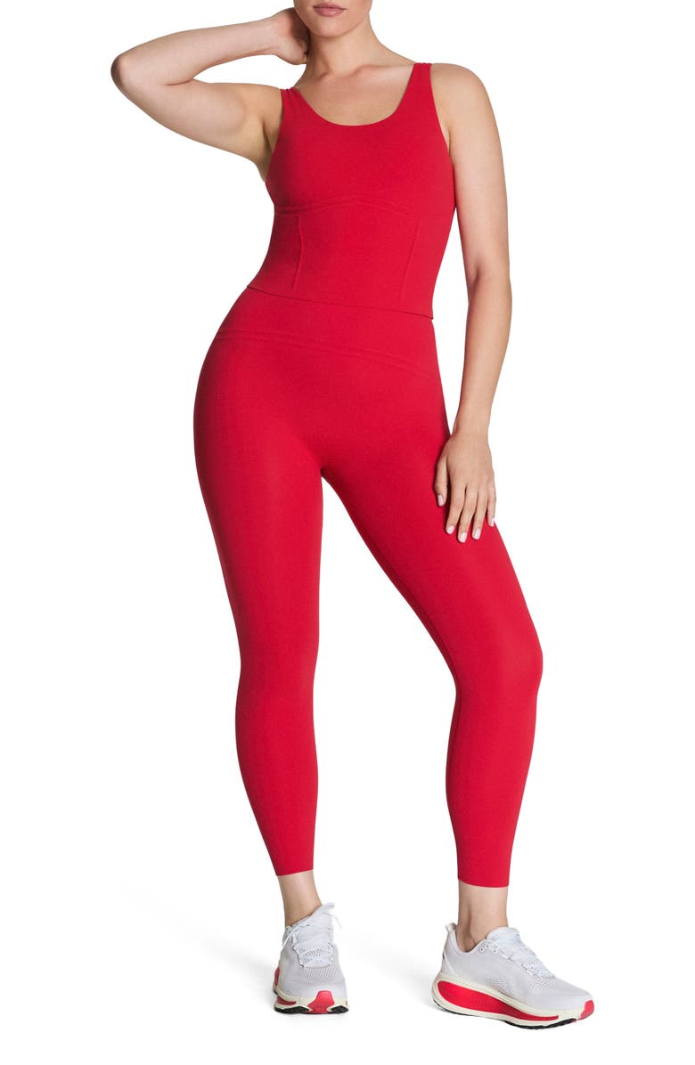 SPANX<sup>®</sup> Contour Crop Tank Top, Alternate, color, Spanx Red