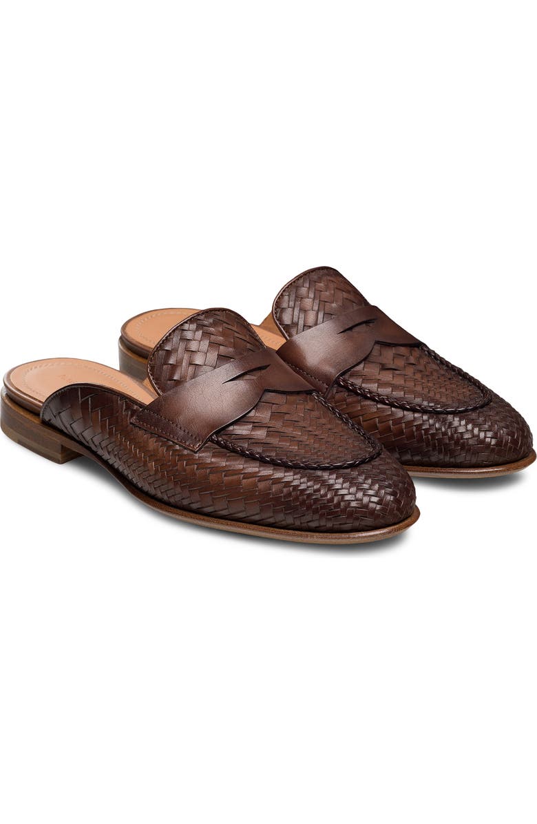 Magnanni Sonya Woven Mule, Main, color, Brown