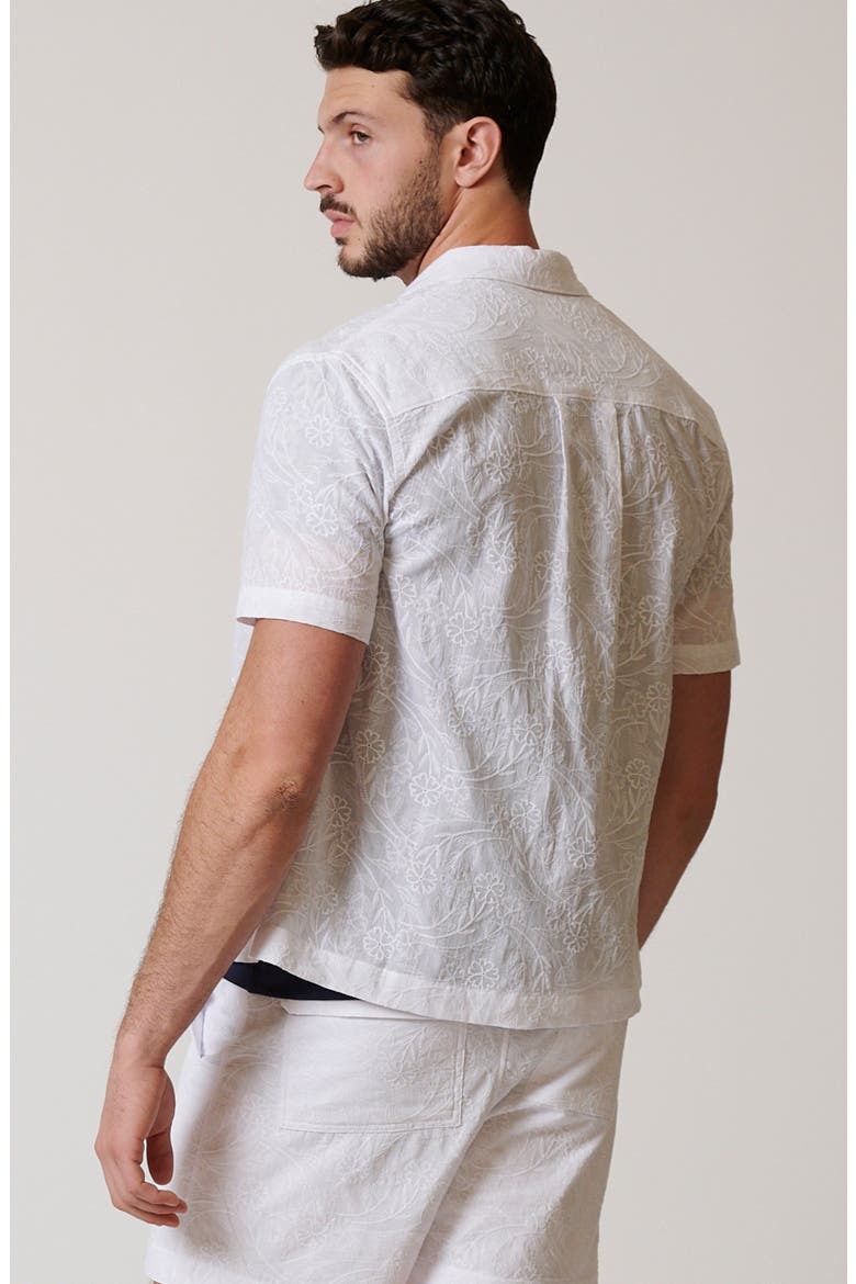 Puerto Escondido Button Up, Alternate, color, White