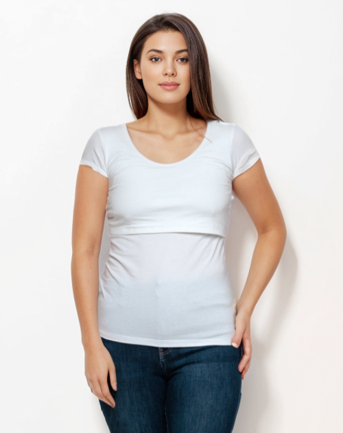 The Bshirt Womens Short Sleeve Nursing Tshirt
