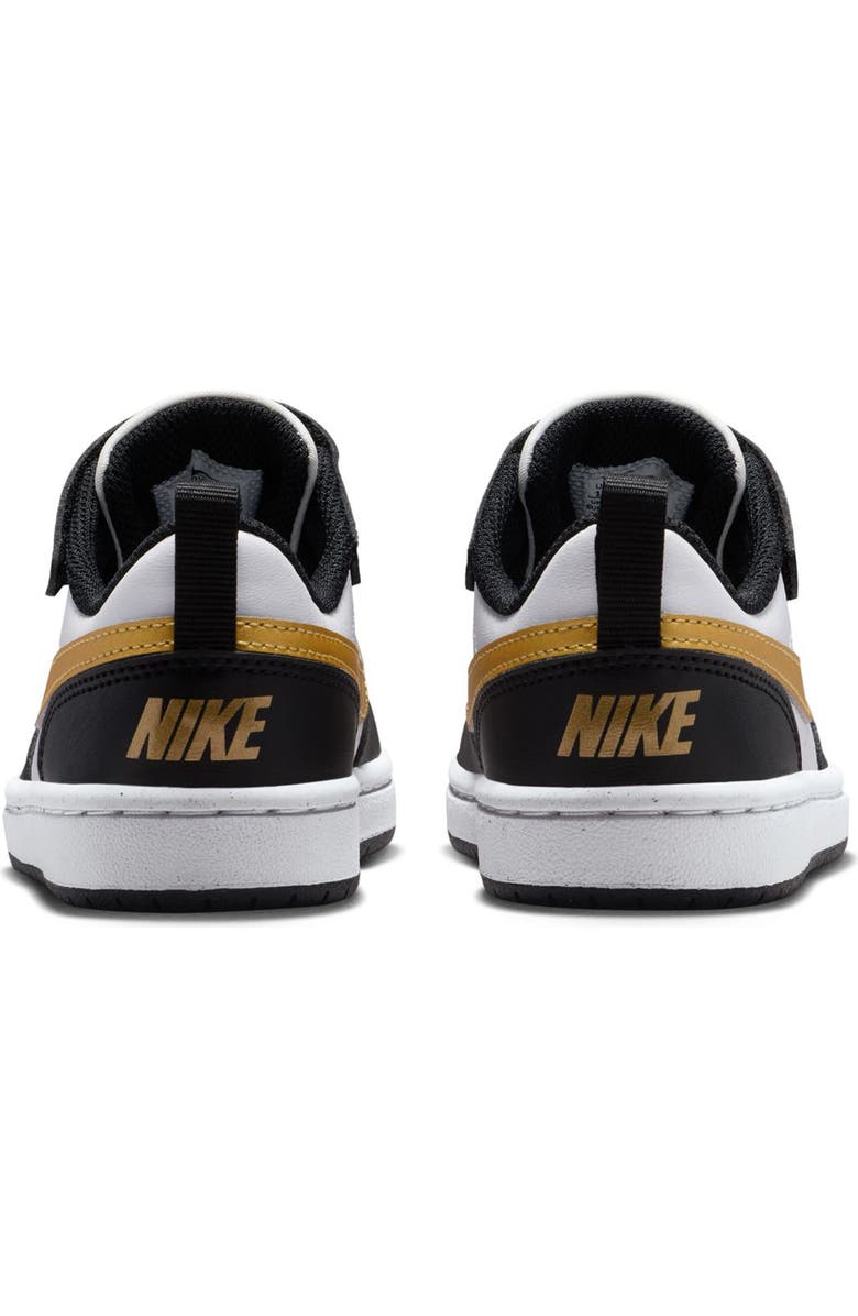 Nike Kids' Court Borough Low Recraft Sneaker, Alternate, color, Black/ Metallic Gold/ Black