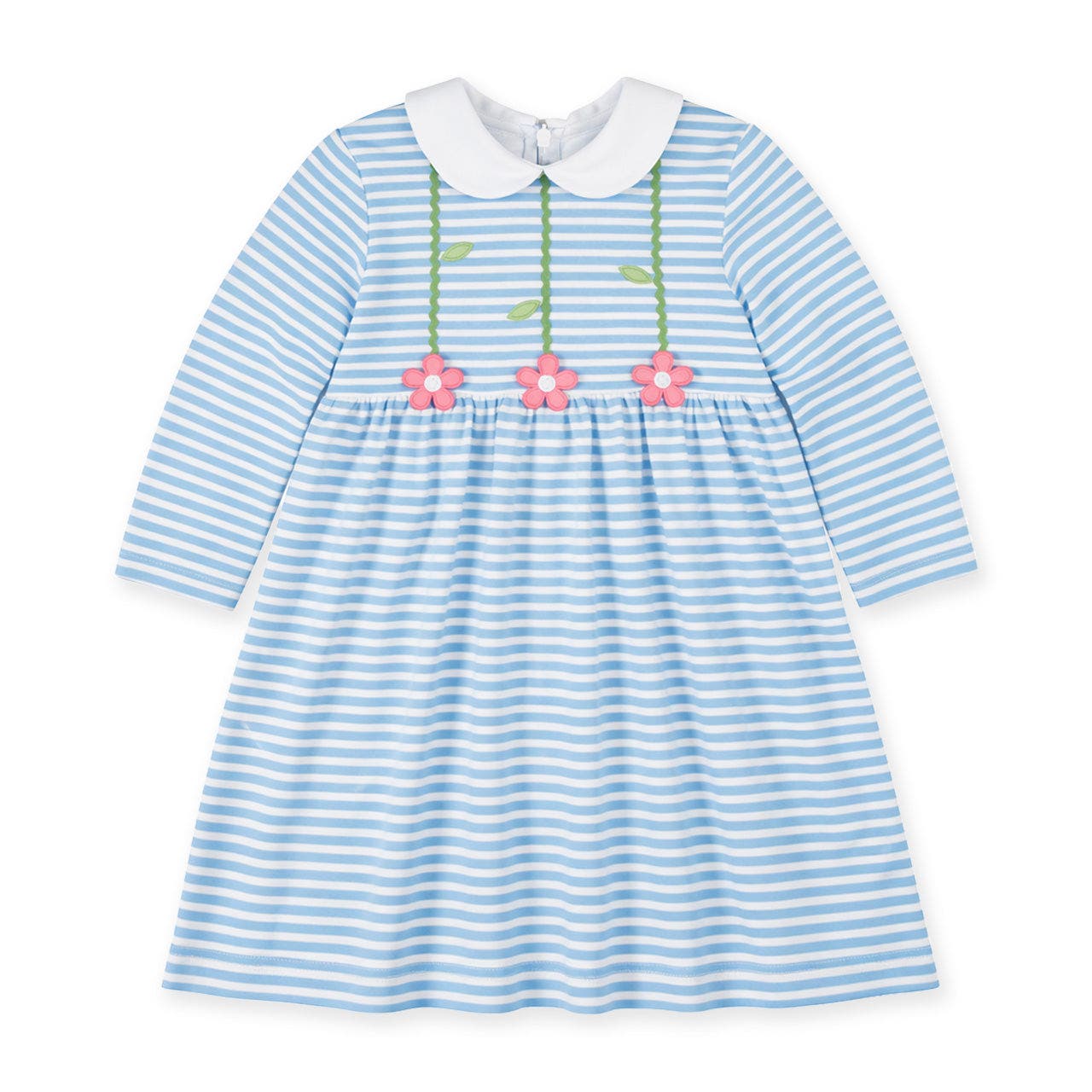 selected Medium Blue & White Stripe