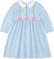 Florence Eiseman Stripe Knit Dress with Flowers