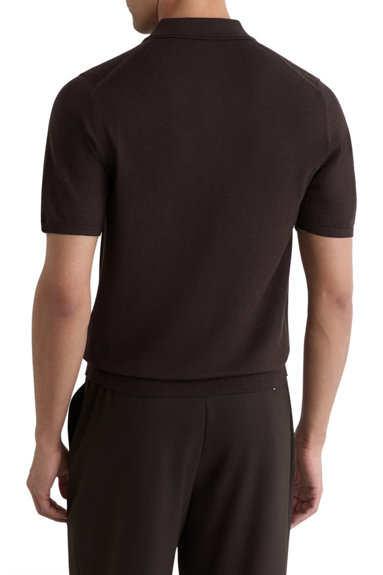 Drayton Button Through Wool Sweater, Alternate, color, BITTER BROWN
