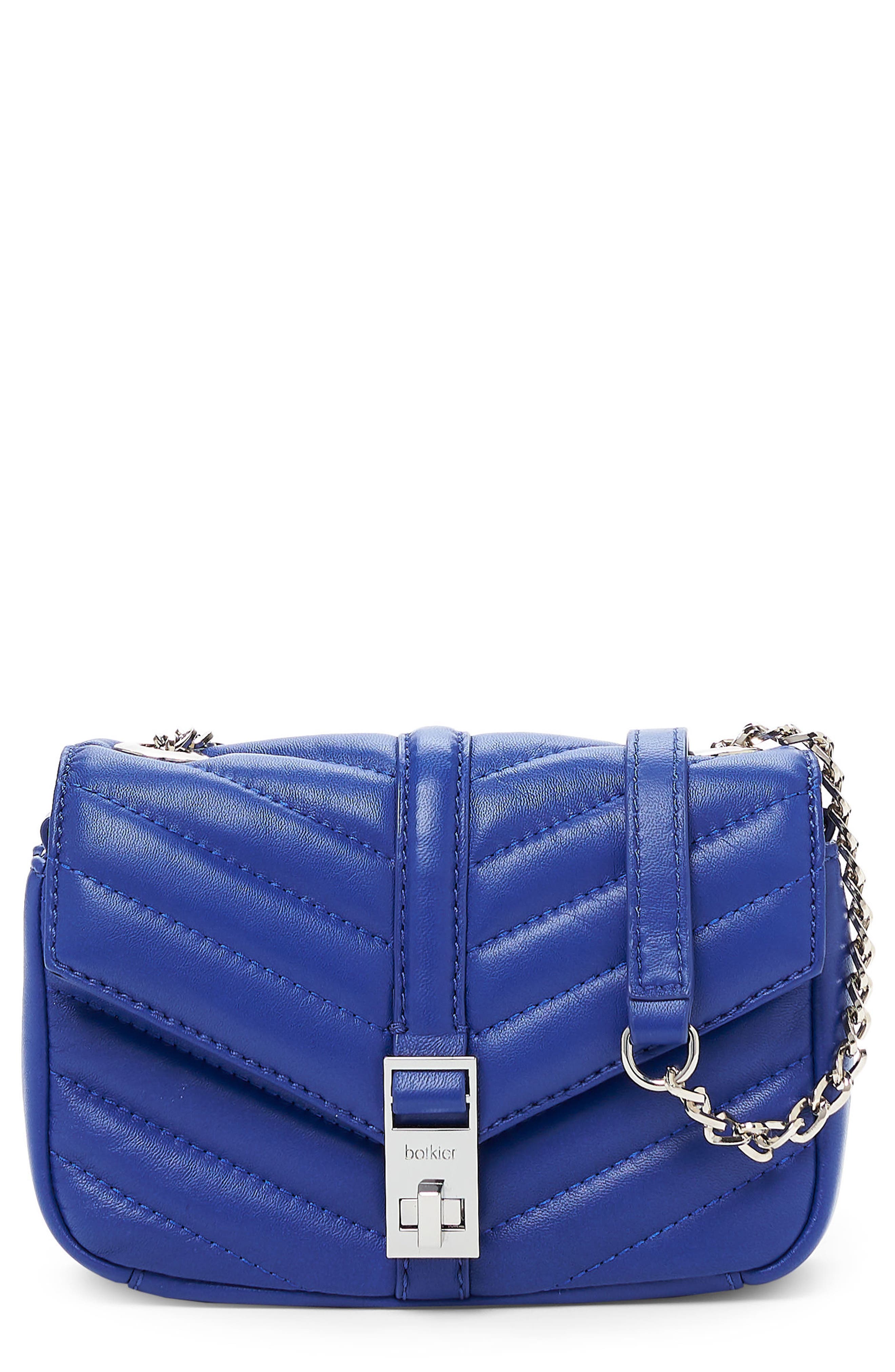 Dakota Quilted Leather Crossbody Bag, Main, color, BLUEPRINT