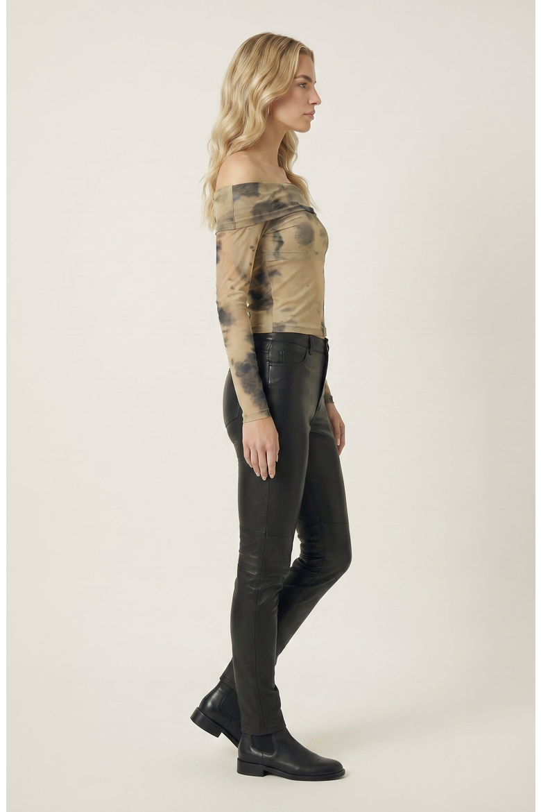 Off Shoulder Tie Dye Mesh Top, Alternate, color, Tie Dye