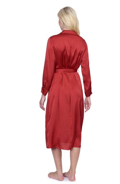 Shop Gottex Monte Carlo Shirt Dress In Paprika