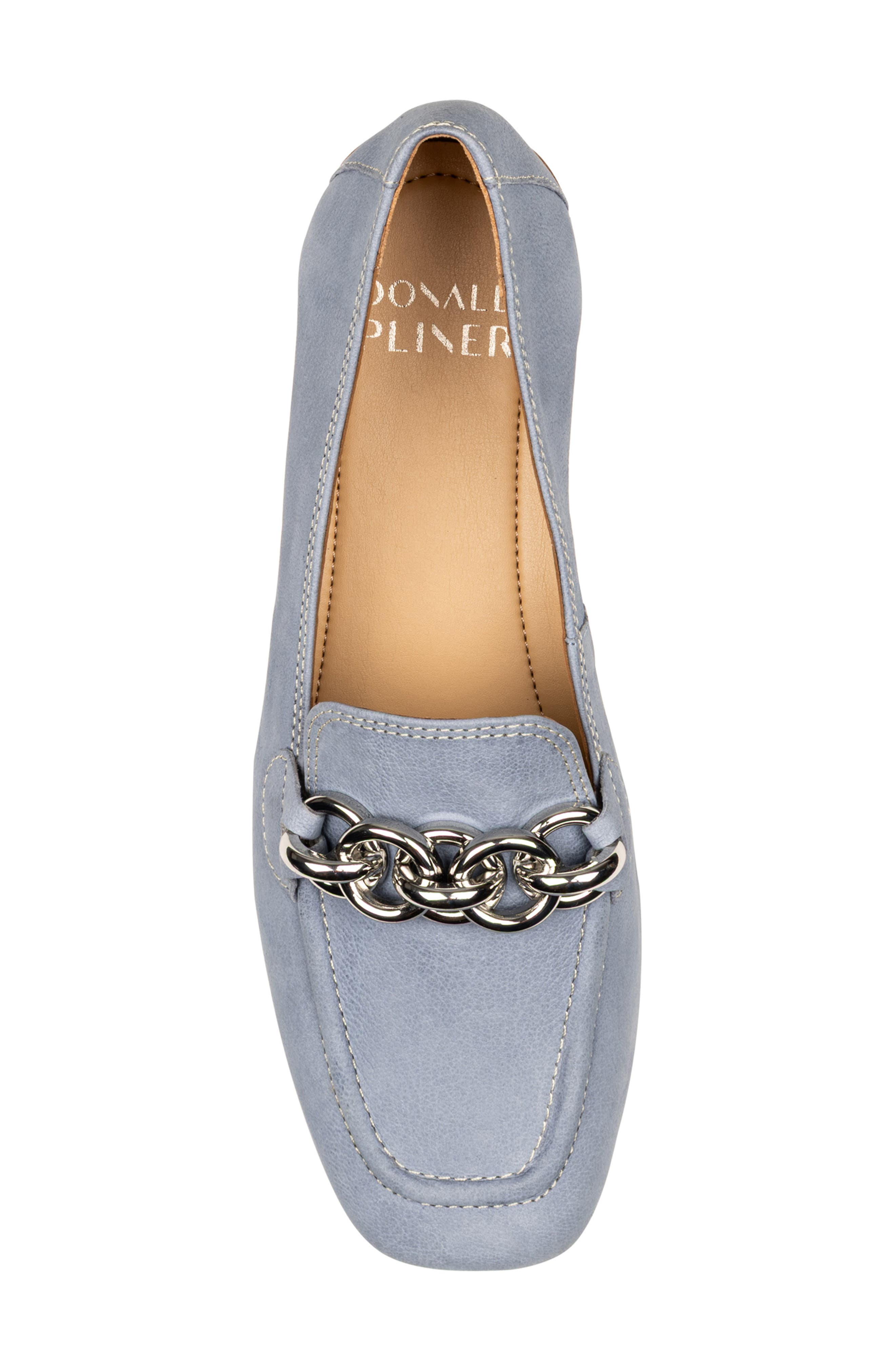 Donald Pliner Chain Loafer, Alternate, color, Denim