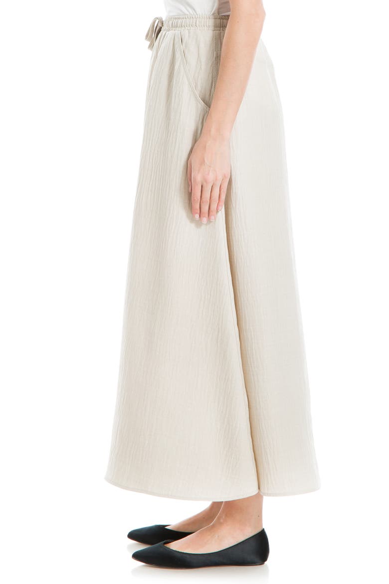 Textured Crop Maxi Skirt, Alternate, color, HEATHER OATMEAL