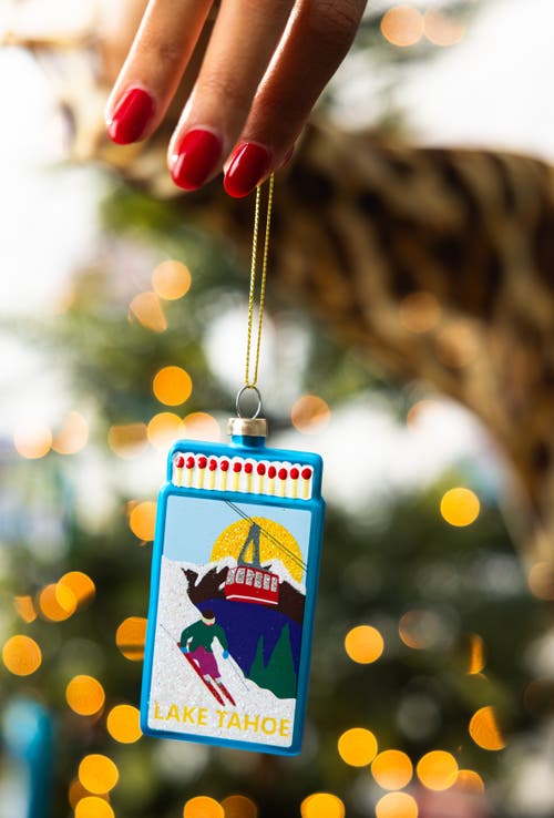 Furbish Matchbook Ornament In Blue