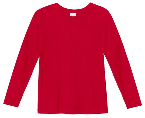 Boys Super-Soft 100% Organic Cotton Raglan Long Sleeve Tee
