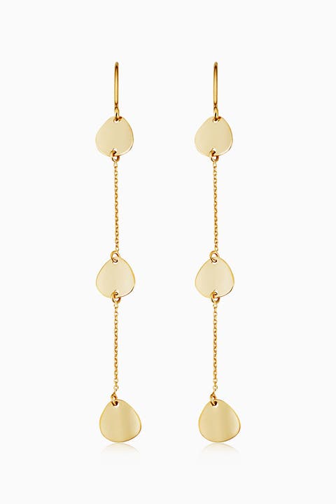 14K Yellow Gold Botticelli Drop Earrings