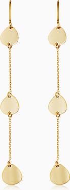 Oradina 14K Yellow Gold Botticelli Drop Earrings