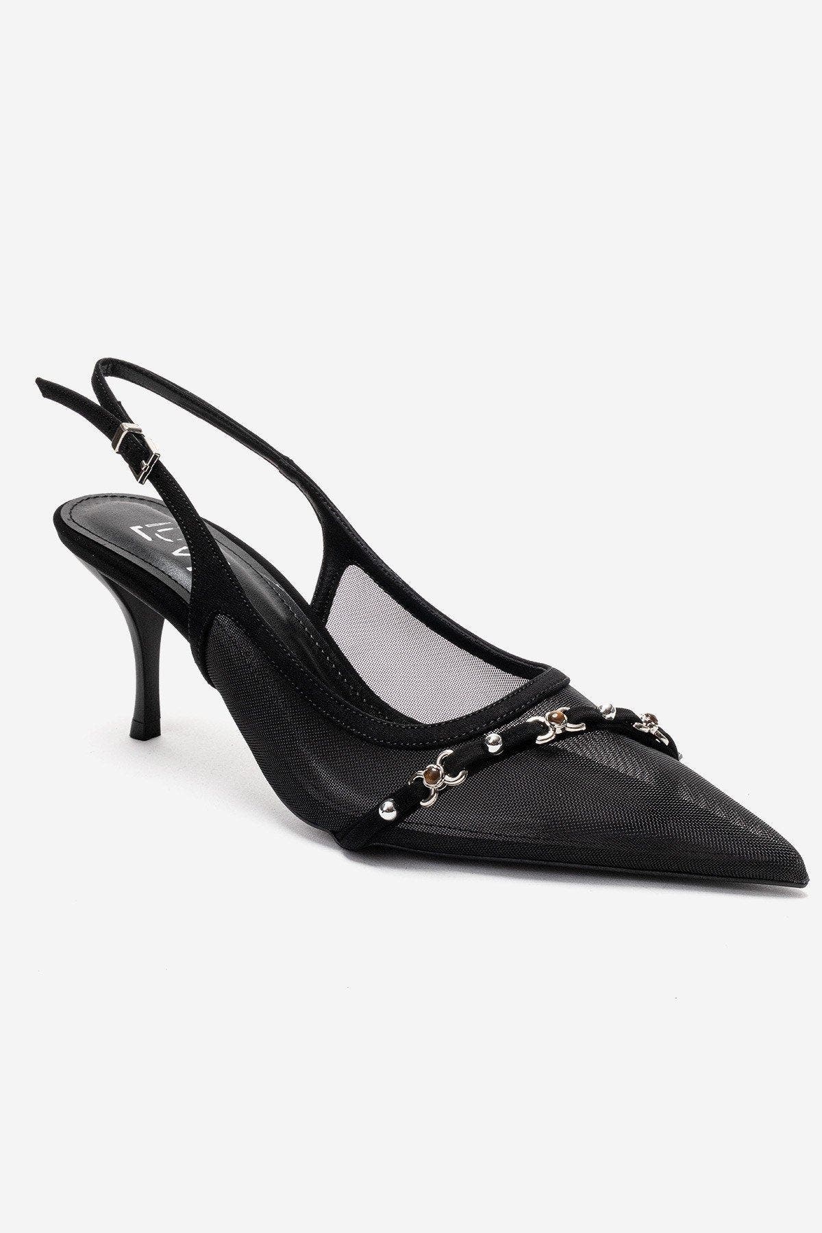 Prologue Shoes Pioren Stiletto Pump, Alternate, color, Black