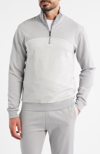 Mens Hugo boss quarter zip in black in a size small