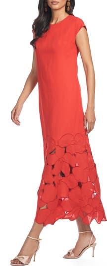 Sabette Embroidered Linen Blend Dress