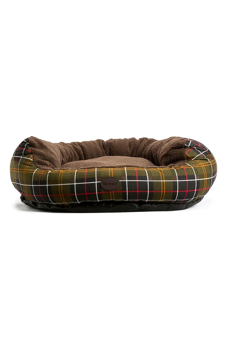 Barbour Tartan Snuggle 35" Dog Bed, Alternate, color, Classic Tartan