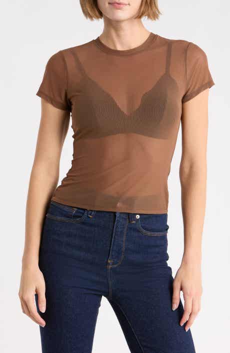 Printed Mesh T-Shirt