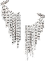 Nadri Starlet Curtain Cubic Zirconia Cuff Earring