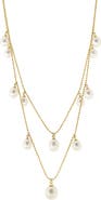 EFFY 14K Yellow Gold Freshwater Pearl Layered Necklace