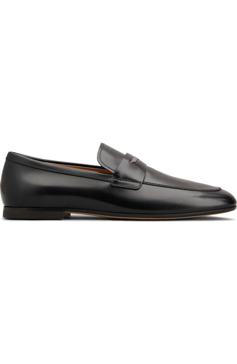 Tod's Logo Penny Loafer, Alternate, color, Nero