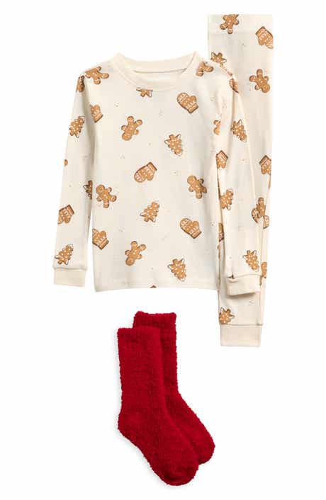 Kids' 3-Piece Holiday Pajamas and Socks Set