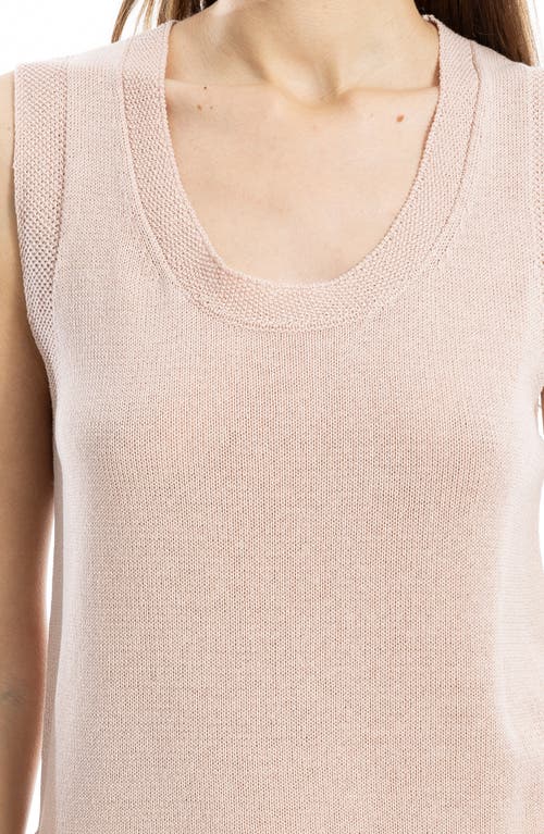 Max Studio Knit Shell Top In Blush