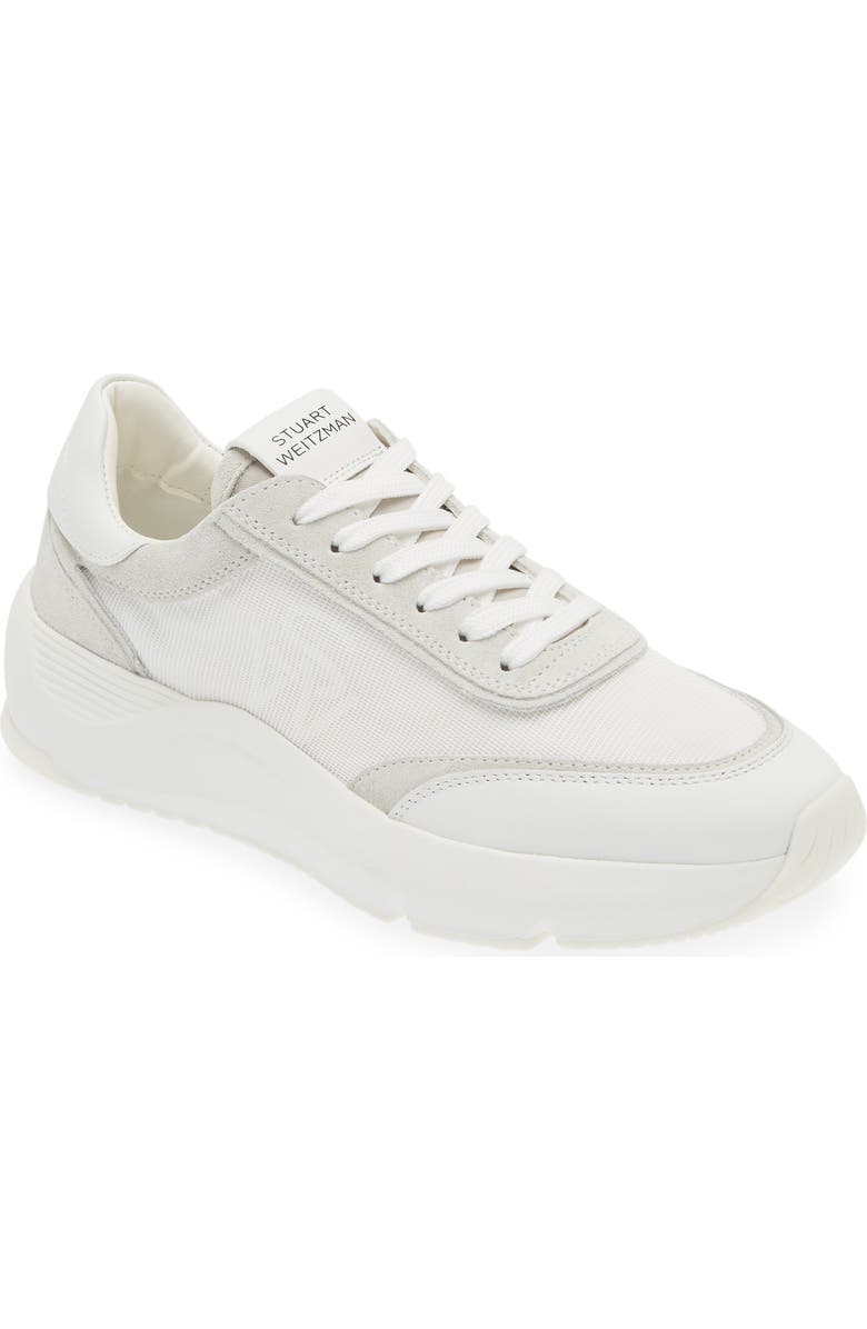 Stuart Weitzman Glide Lace-Up Sneaker, Main, color,