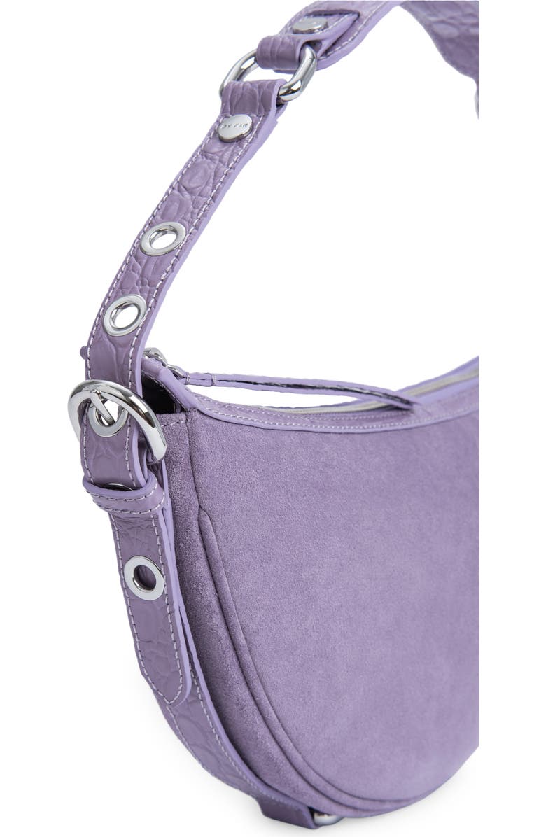 By Far Gib Suede Shoulder Bag, Alternate, color,